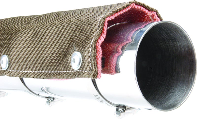 Design Engineering Titanium Pipe Shield 4" x 1' Exhaust Heat Shield â€“ Lightweight, Durable High-Temperature Resistant Wrap for Exhaust Pipes and Tubes, Superior Heat Protection and Insulation - Image 2
